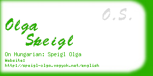 olga speigl business card